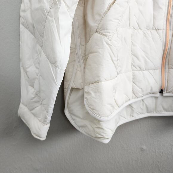 NEW Free People Hatch Printed Puffer Jacket Ivory Chevron Combo Maternity SMALL - Picture 7 of 13